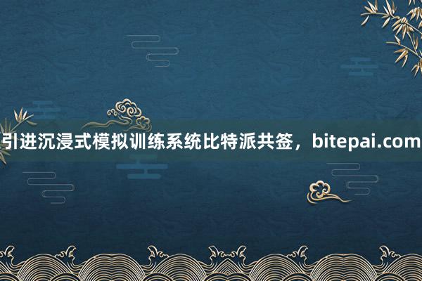 引进沉浸式模拟训练系统比特派共签，bitepai.com