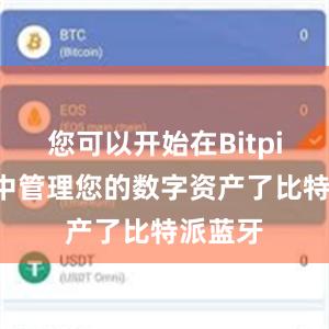 您可以开始在Bitpie钱包中管理您的数字资产了比特派蓝牙