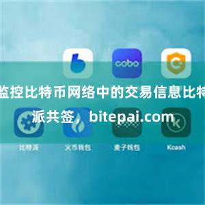 监控比特币网络中的交易信息比特派共签，bitepai.com